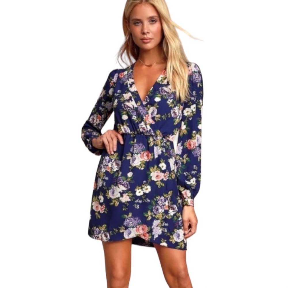 Lulus That’s A Wrap Floral Dress